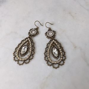 Vintage style teardrop earrings, Chandelier